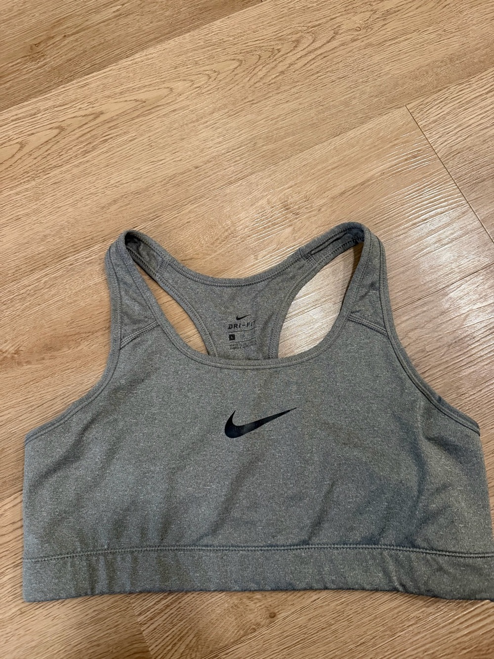 Nike Gray Racerback Sports Bra